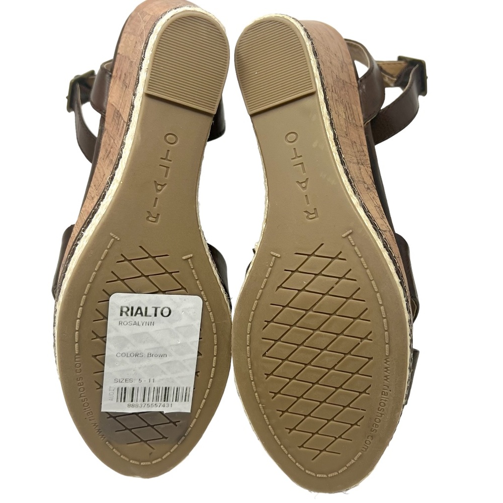 Rialto women's Rosalynn brown platform wedge size 5.5 NWT - Picture 11 of 11